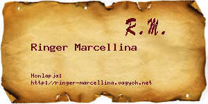 Ringer Marcellina névjegykártya